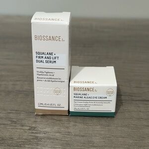 Biossance Firm & Lift Serum (0.4 oz) and Marine Algae Eye Cream (0.1 oz)